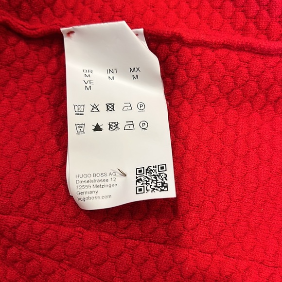 Hugo by Hugo Boss red stretch peplum sweater - Picture 6 of 6